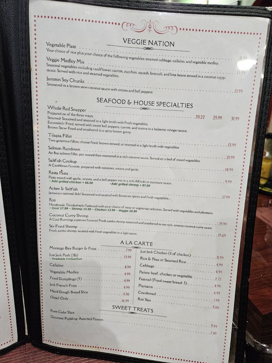 Cool Runnings Jamaican Grill Menu - Image 2